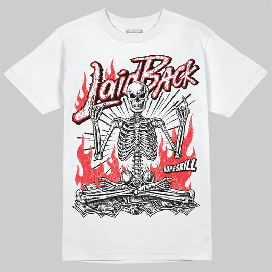 Black and White Sneakers DopeSkill T-Shirt Laid Back Graphic Streetwear - White 