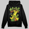 Neon Green Sneakers DopeSkill Hoodie Sweatshirt Slow Life Graphic Streetwear - Black