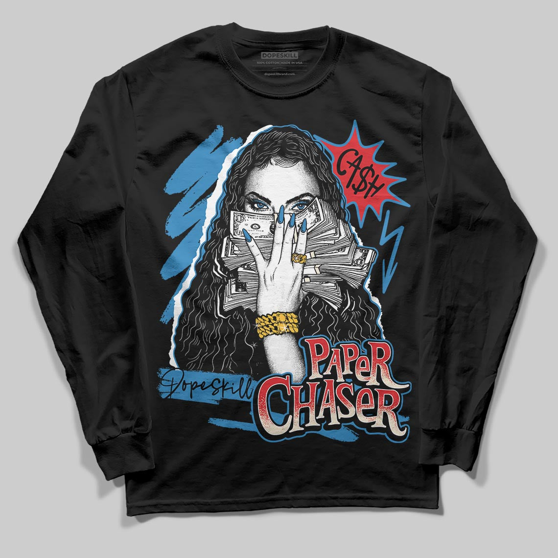 Jordan 3 Retro OG Rare Air DopeSkill Long Sleeve T-Shirt NPC Graphic Streetwear - Black