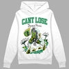 Jordan 5 “Lucky Green” DopeSkill Hoodie Sweatshirt Cant Lose Graphic Streetwear - White