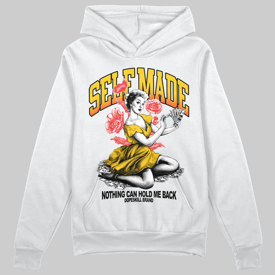 Yellow Sneakers DopeSkill Hoodie Self Made Graphic Streetwear - White