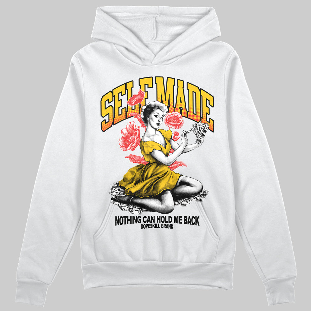 Yellow Sneakers DopeSkill Hoodie Self Made Graphic Streetwear - White