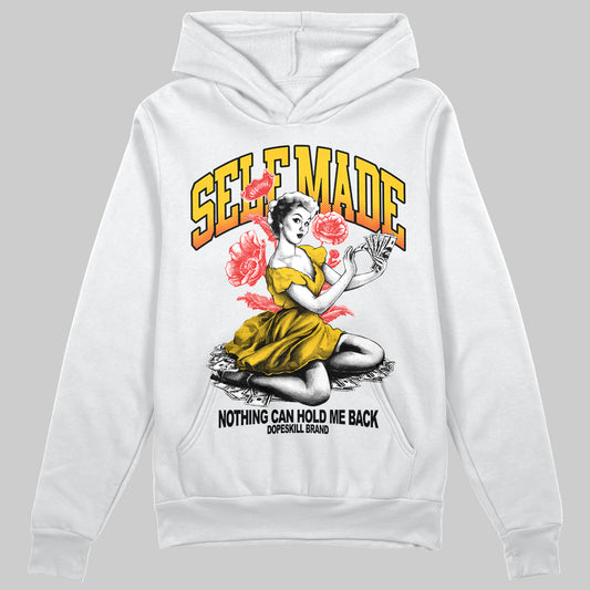 Yellow Sneakers DopeSkill Hoodie Self Made Graphic Streetwear - White