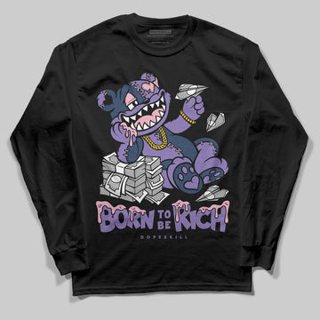 Jordan 11 "Mojave" DopeSkill Long Sleeve T-Shirt Born To Be Rich Graphic Streetwear - black