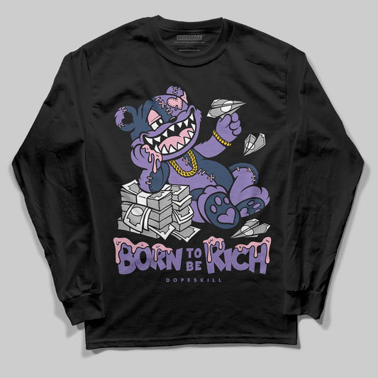 Jordan 11 "Mojave" DopeSkill Long Sleeve T-Shirt Born To Be Rich Graphic Streetwear - black