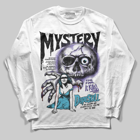 Jordan 8 Retro 'Aqua' 2025 DopeSkill Long Sleeve T-Shirt Mystery Ghostly Grasp Graphic Streetwear - White