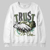 Foamposite Pro 'Pine Green' DopeSkill Sweatshirt Trust No One Graphic Streetwear - White