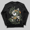 Jordan 4 Retro OG SP Undefeated (2025) DopeSkill Long Sleeve T-Shirt Smile Through The Pain Graphic Streetwear - Black