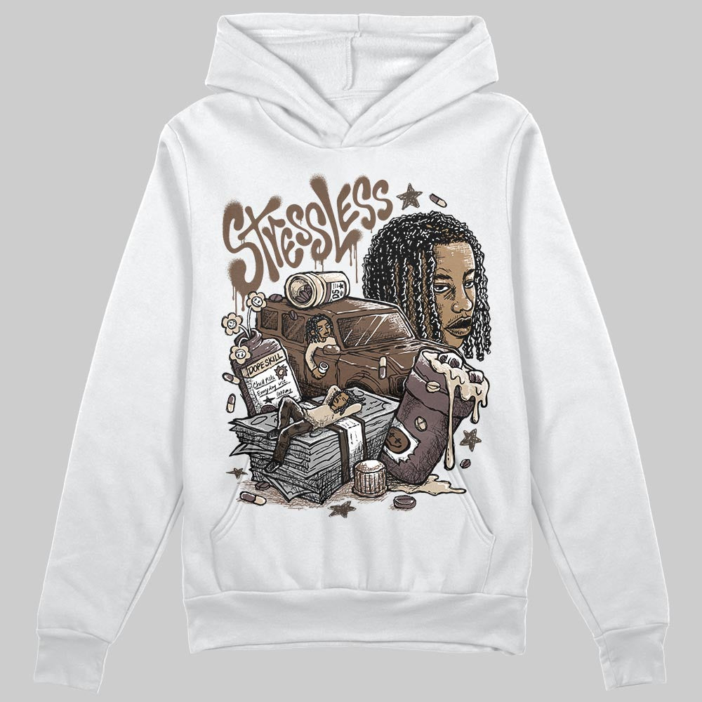 A Ma Maniére x Air Jordan 4 “Dark Mocha” DopeSkill Hoodie Sweatshirt Stressless Graphic Streetwear - White