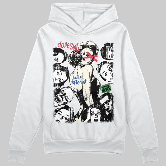 Jordan 11 Retro 285 Atlanta DopeSkill Hoodie Sweatshirt Built Different Graphic Streetwear - White