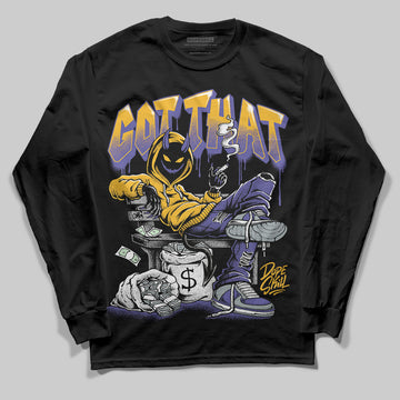 Jordan 4 Retro Lakers DopeSkill Long Sleeve T-Shirt Got That Graphic Streetwear - black