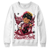 Jordan 1 Retro High '85 OG Metallic Burgundy DopeSkill Sweatshirt Heaven Sent Graphic Streetwear - WHite