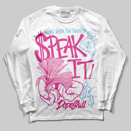 Jordan 6 “Doernbecher” DopeSkill Long Sleeve T-Shirt Speak It Graphic Streetwear - White