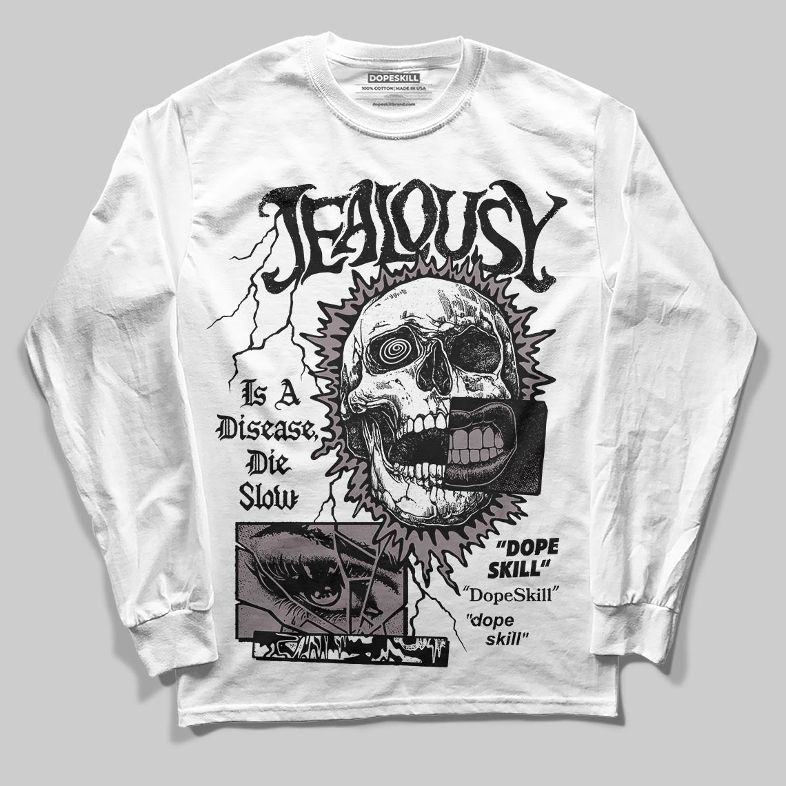 A Ma Maniére x Air Jordan 6 Retro “Smoky Mauve”⁠ DopeSkill Long Sleeve T-Shirt Jealousy Graphic Streetwear - White