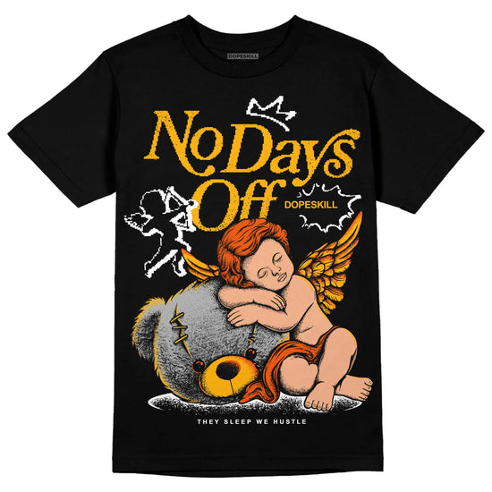 Dunk Low Championship Goldenrod (2021) DopeSkill T-Shirt New No Days Off Graphic Streetwear - Black