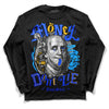 Royal Blue Sneakers DopeSkill Long Sleeve T-Shirt Money Don't Lie Graphic Streetwear - black