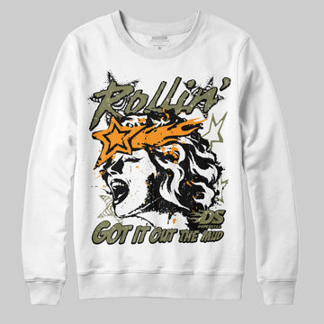 Olive Sneakers DopeSkill Sweatshirt Got It Out The Mud Graphic Streetwear - White 
