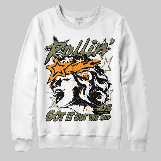 Olive Sneakers DopeSkill Sweatshirt Got It Out The Mud Graphic Streetwear - White 