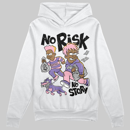 Jordan 11 "Mojave" DopeSkill Hoodie Sweatshirt No Risk No Story Graphic Streetwear - White