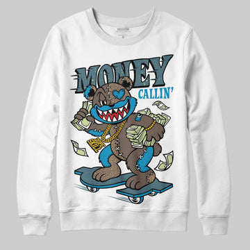 Jordan 3 GS “We Outside” DopeSkill Sweatshirt Money Callin' Graphic Streetwear - White
