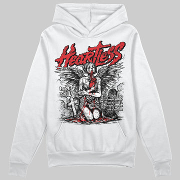 Jordan 3 “Fire Red” DopeSkill Hoodie Sweatshirt Heartless Graphic Streetwear - White