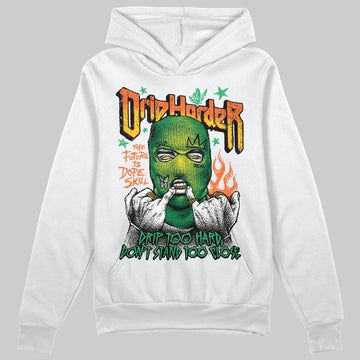 Green Sneakers DopeSkill Hoodie Sweatshirt Drip Harder Graphic Streetwear - White