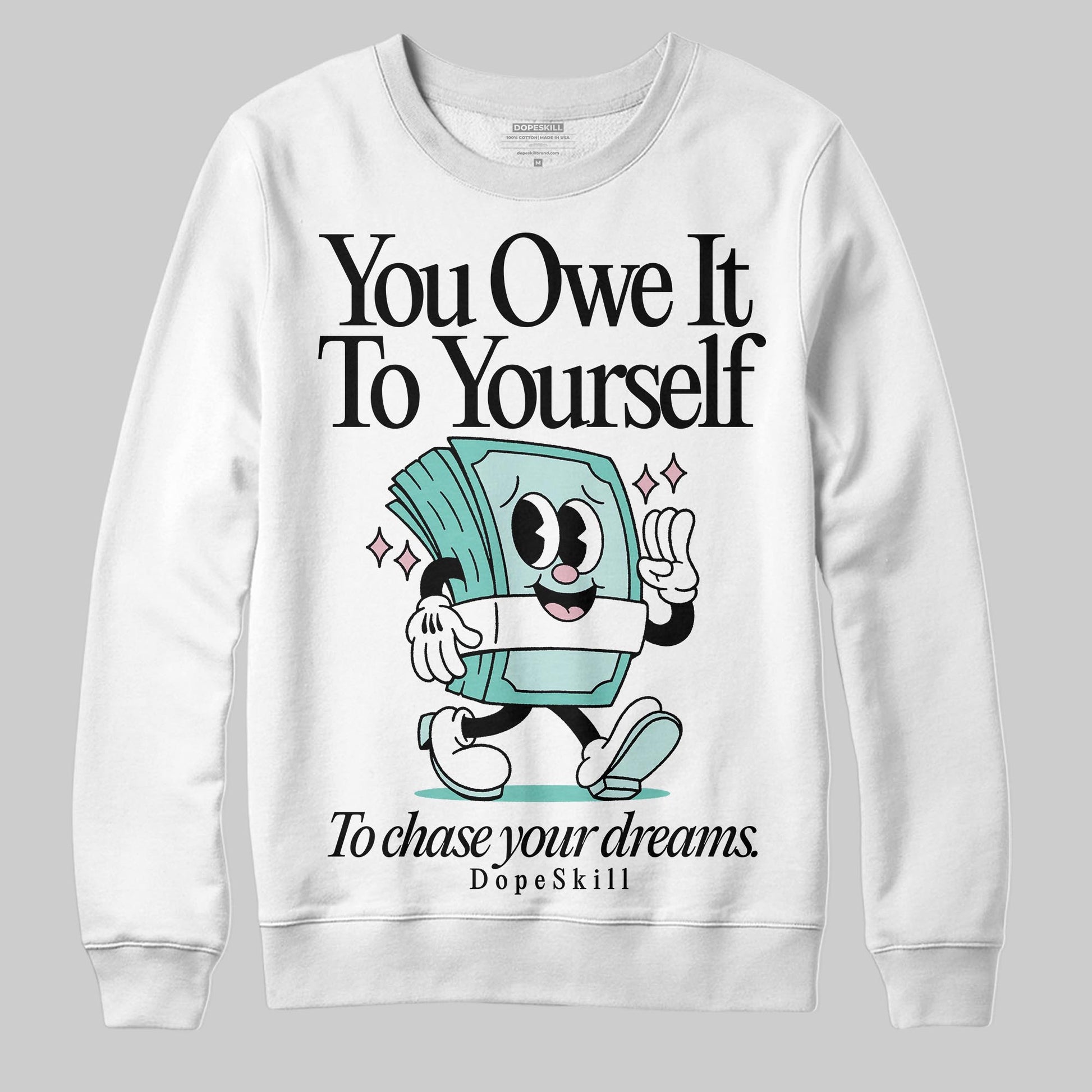 Jordan 11 Low "Igloo" DopeSkill Sweatshirt Owe It To Yourself Graphic Streetwear - White