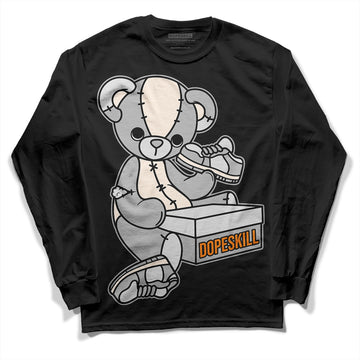 Dunk Low Cool Grey DopeSkill Long Sleeve T-Shirt Sneakerhead BEAR Graphic Streetwear - Black