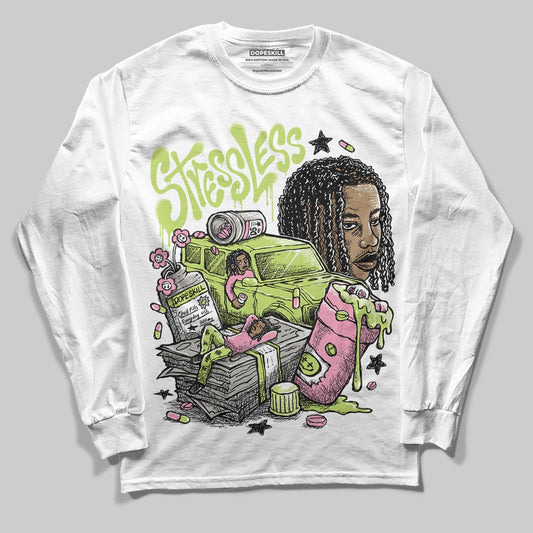 Chase B x Travis Scott x Jordan Jumpman Jack DopeSkill Long Sleeve T-Shirt Stressless Graphic Streetwear - White