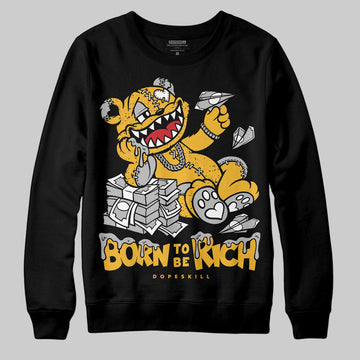 Jordan 5 'Tokyo' DopeSkill Sweatshirt Born To Be Rich Graphic Streetwear - Black