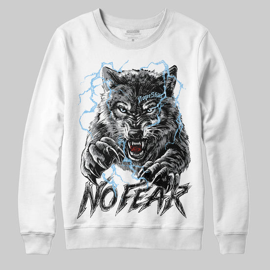 Jordan 5 Retro Wolf Grey (2026) DopeSkill Sweatshirt No Fear Graphic Streetwear - White