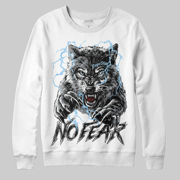 Jordan 5 Retro Wolf Grey (2026) DopeSkill Sweatshirt No Fear Graphic Streetwear - White