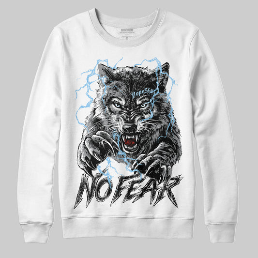 Jordan 5 Retro Wolf Grey (2026) DopeSkill Sweatshirt No Fear Graphic Streetwear - White