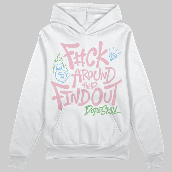 Jordan 4 Retro Valentine's Day (2026) (GS) DopeSkill Hoodie Sweatshirt F#ck Around And Find Out Graphic Streetwear - White