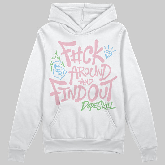 Jordan 4 Retro Valentine's Day (2026) (GS) DopeSkill Hoodie Sweatshirt F#ck Around And Find Out Graphic Streetwear - White