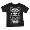 Jordan 1 High OG “Black/White” DopeSkill Toddler Kids T-shirt Leather Bear Graphic Streetwear - Black