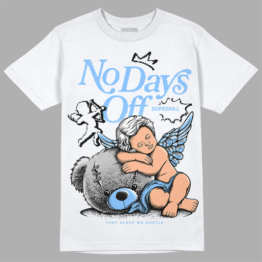 Jordan 9 Powder Blue DopeSkill T-Shirt New No Days Off Graphic Streetwear - WHite