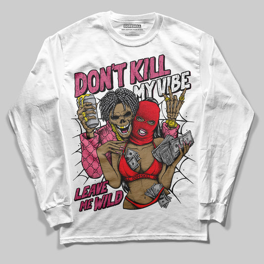 Diesel Pink S - Serendipity Pro-X1 Trainers DopeSkill Long Sleeve T-Shirt Don't Kill My Vibe Graphic Streetwear - White