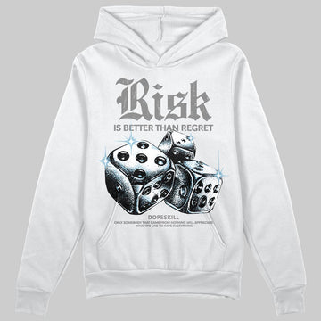 Grey Sneakers DopeSkill Hoodie Risk Is Better Than Regret Graphic Streetwear - White