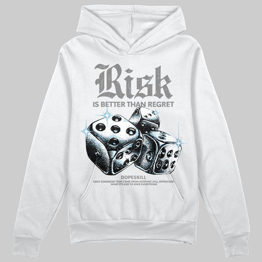 Grey Sneakers DopeSkill Hoodie Risk Is Better Than Regret Graphic Streetwear - White