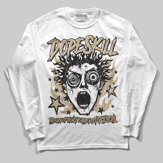 Jordan 11 City Pack “H-Town” DopeSkill Long Sleeve T-Shirt Root of Evil Graphic Streetwear - White