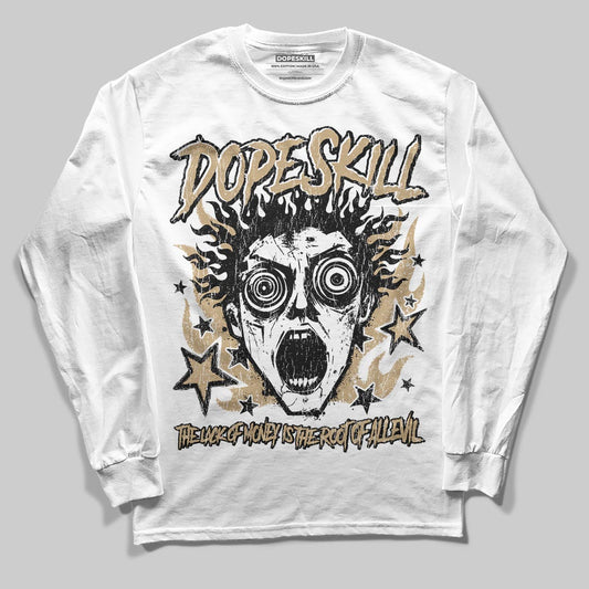Jordan 11 City Pack “H-Town” DopeSkill Long Sleeve T-Shirt Root of Evil Graphic Streetwear - White