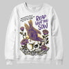 Jordan 12 “Field Purple” DopeSkill Sweatshirt Reap What You Sow Graphic Streetwear - White