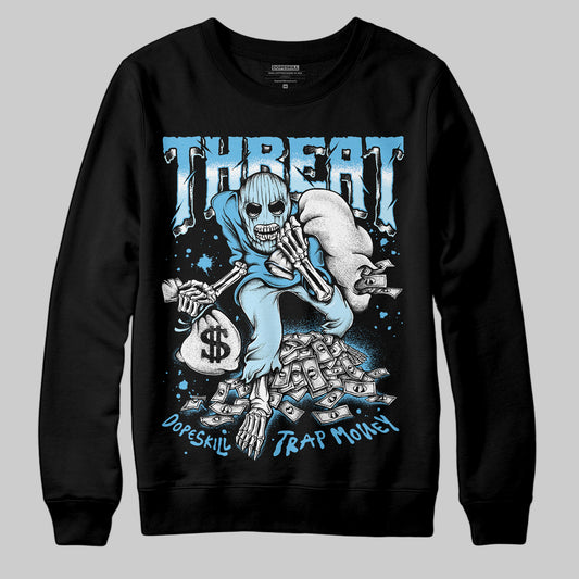 Jordan 11 Retro Legend Blue DopeSkill Sweatshirt Threat Graphic Streetwear - Black