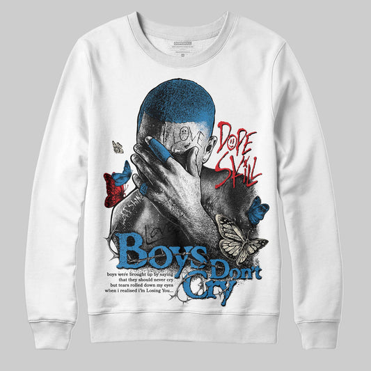 Jordan 3 Retro OG Rare Air DopeSkill Sweatshirt Boys Don't Cry Graphic Streetwear - White