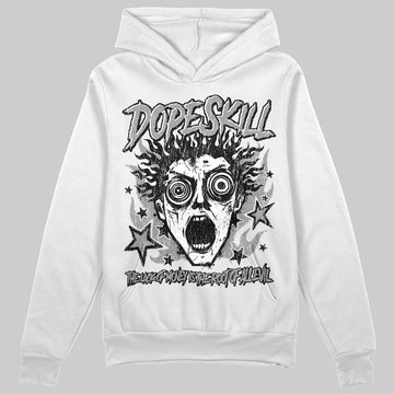 Jordan 5 Retro Wolf Grey (2026) DopeSkill Hoodie Sweatshirt Root of Evil Graphic Streetwear - White