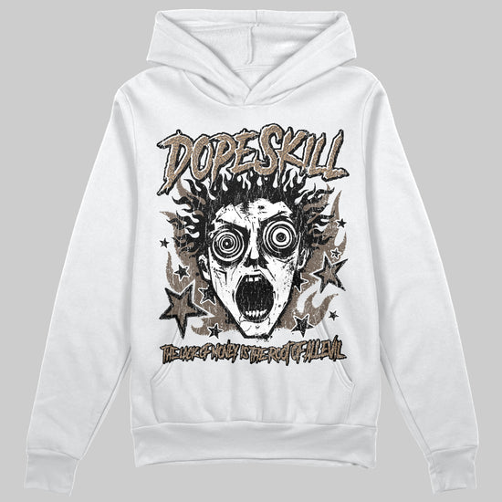 Jordan 3 GS “We Outside” DopeSkill Hoodie Sweatshirt Root of Evil Graphic Streetwear - White