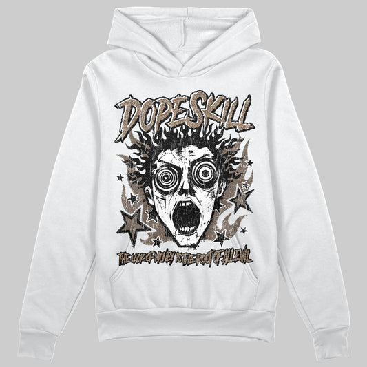 Jordan 3 GS “We Outside” DopeSkill Hoodie Sweatshirt Root of Evil Graphic Streetwear - White