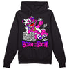 Dunk Low GS “Active Fuchsia” DopeSkill Hoodie Sweatshirt Born To Be Rich Graphic Streetwear - Black