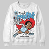 Jordan 11 Retro Legend Blue DopeSkill Sweatshirt No Fake Love Graphic Streetwear - White